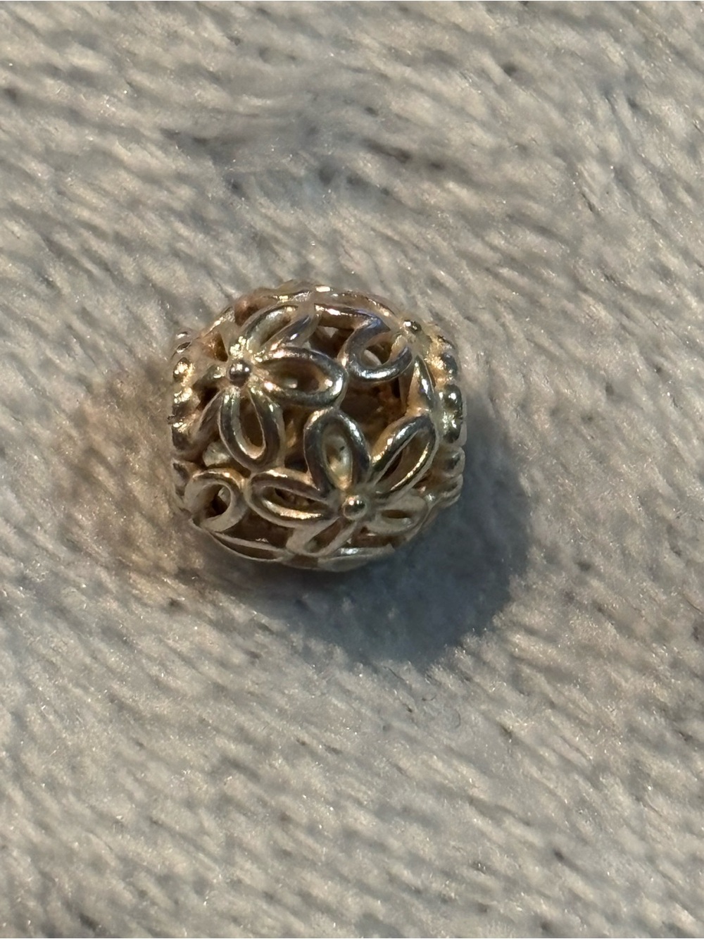 Pandora Openwork Wildflower Flower Charm